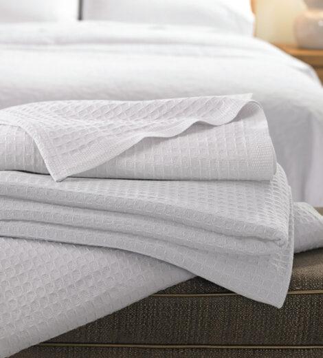 cotton waffle thermal blankets
