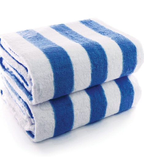 Cabana towels blue color