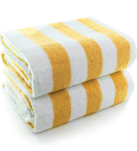 yellow cabana towel