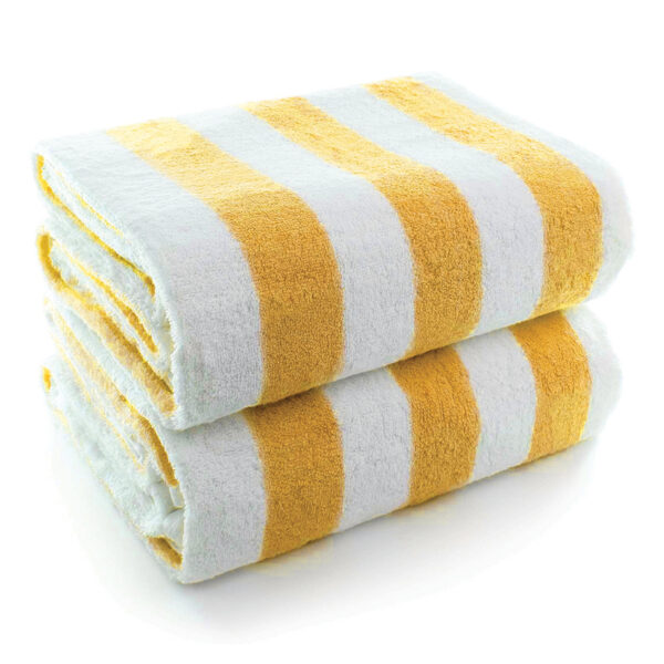 yellow cabana towel