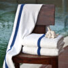center striped towels