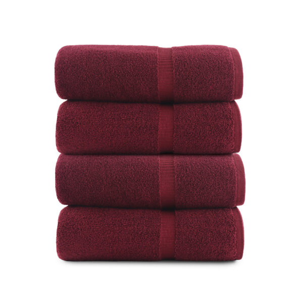 Bath towels Belem cherry color