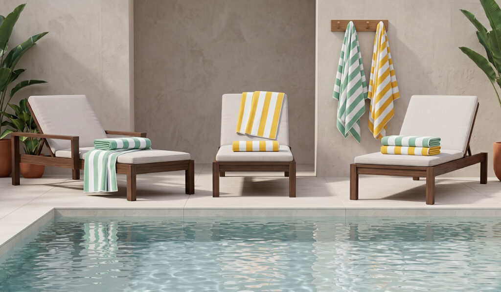 Cabana Stripe Pool Towels
