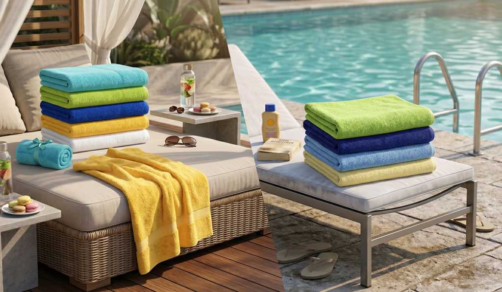 ACME Economy Vs. Luxury Solid Color Pool Towels