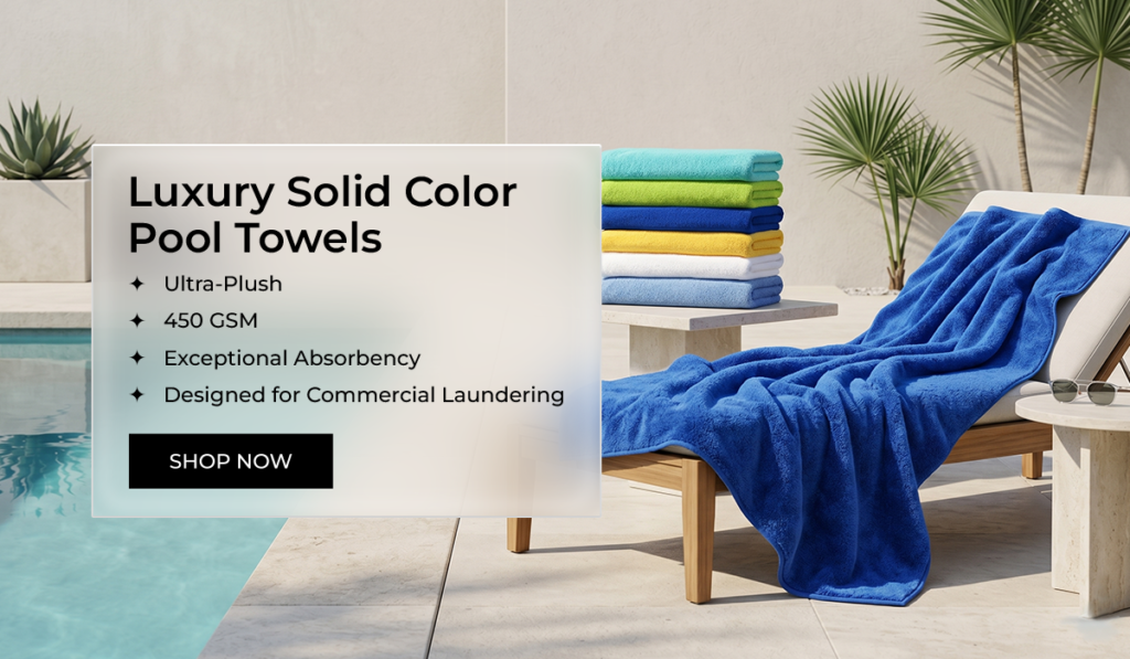 Luxury Solid Color Pool Towels