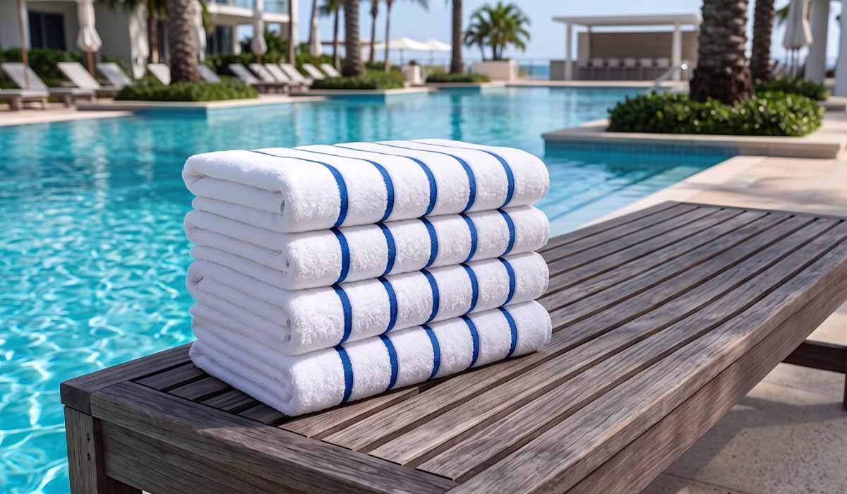 How ACME's Horizontal Stripe Pool Towels Reduce Replacement Costs