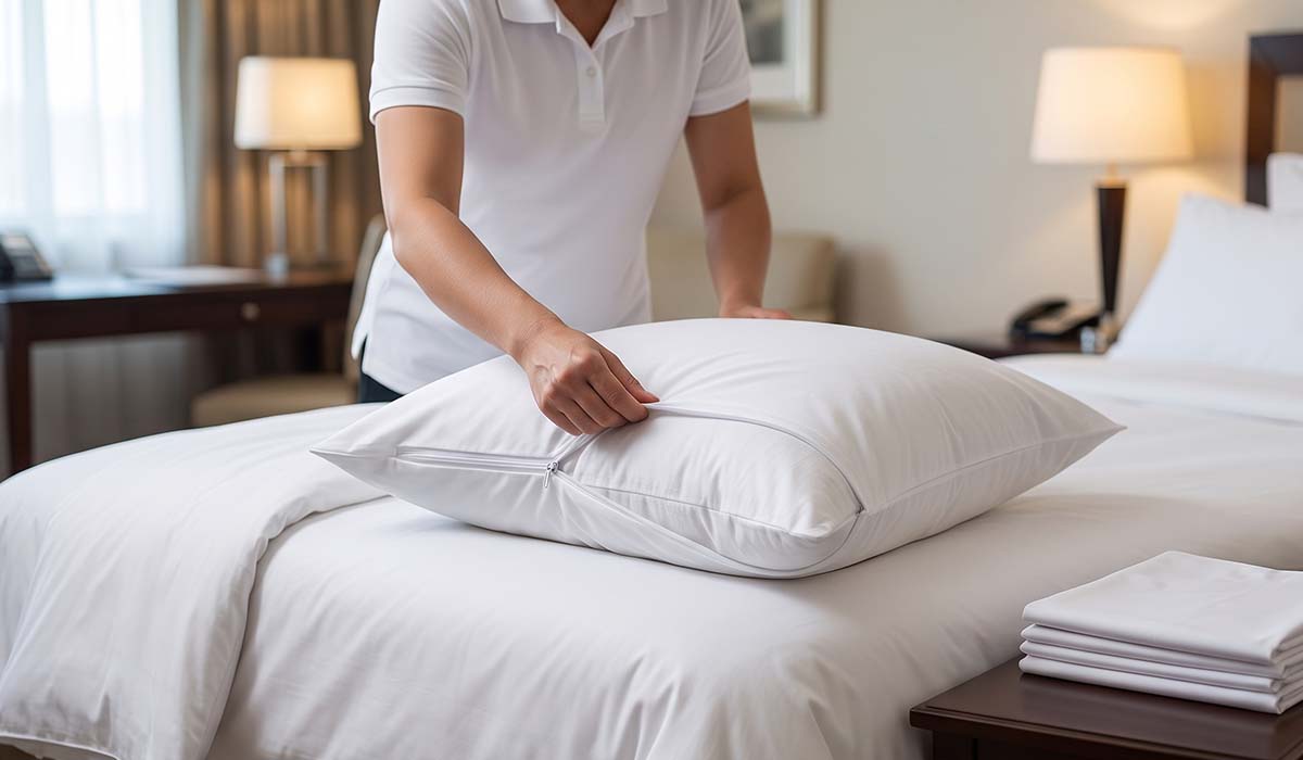 How Commercial Pillow Protectors Reduce Bedding Replacement Costs